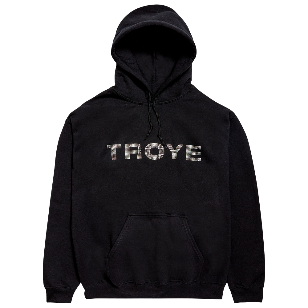 Troye Rhinestone Hoodie II Front